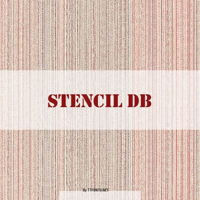 Stencil DB example